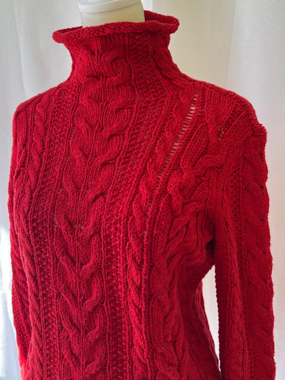 LRL Lauren Jean Co Ralph Lauren Cable Knit Roll-neck Sweater/Pullover - Picture 2 of 15